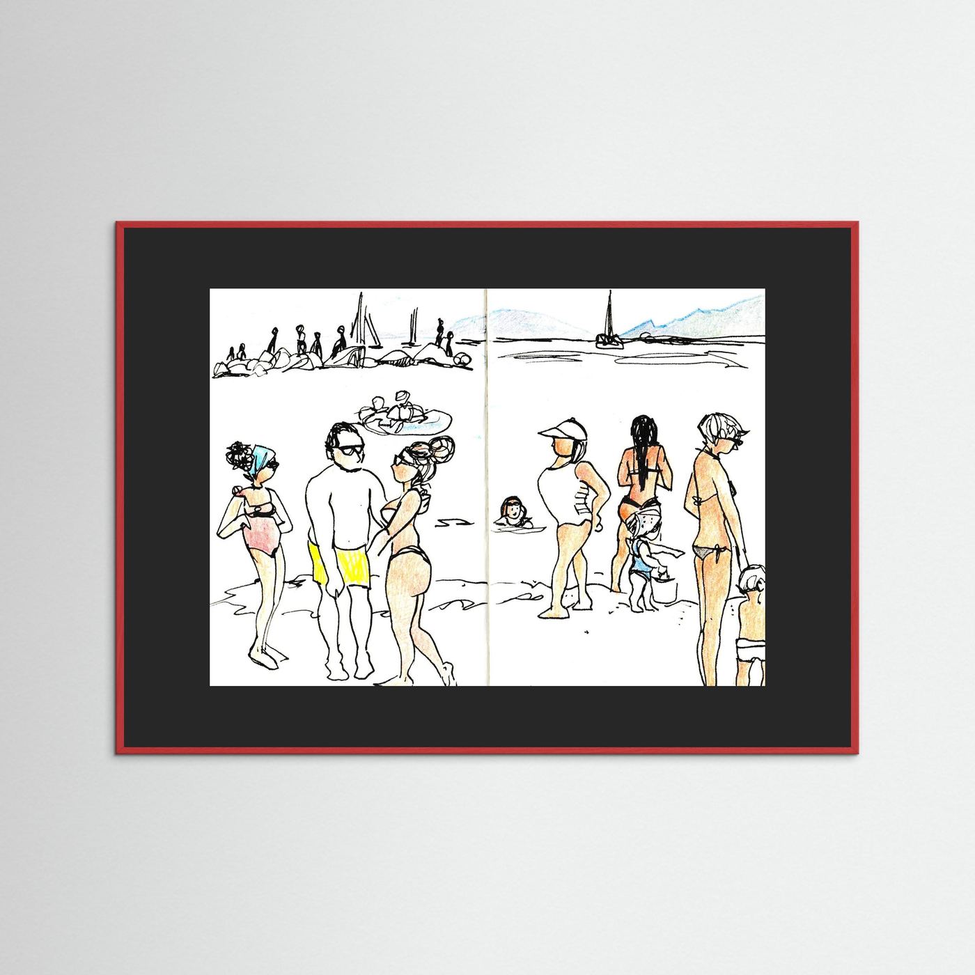 "Ligurian Summer" Fine Art Paper Print