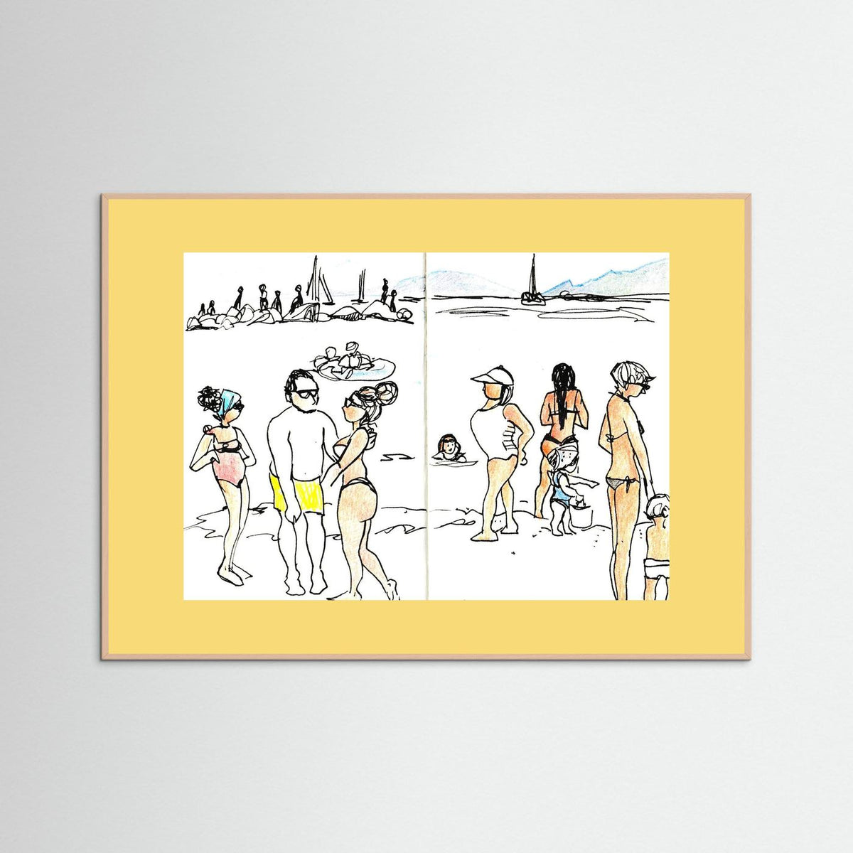 "Ligurian Summer" Fine Art Paper Print