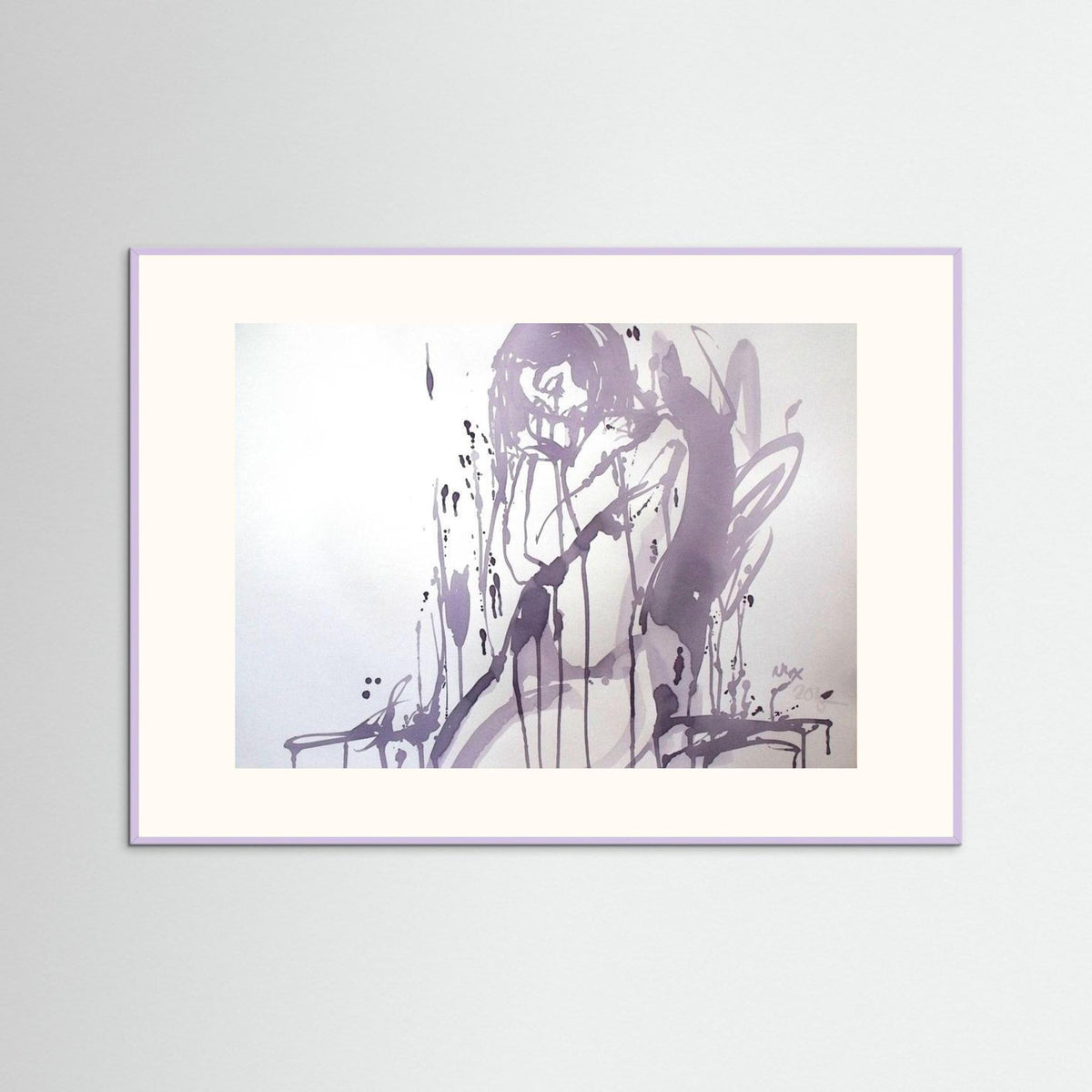 "Embrace" Poster Print from Italian Wine Painting