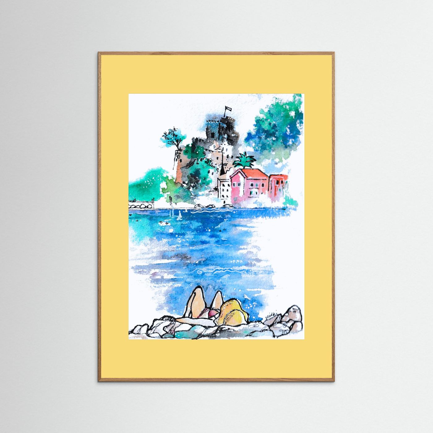 "San Terenzo" Fine Art Paper Print