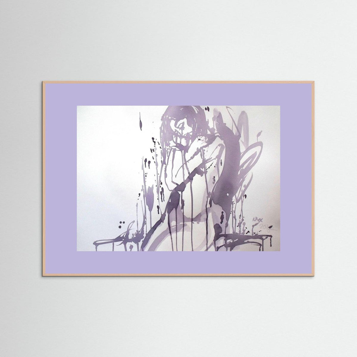 "Embrace" Poster Print from Italian Wine Painting
