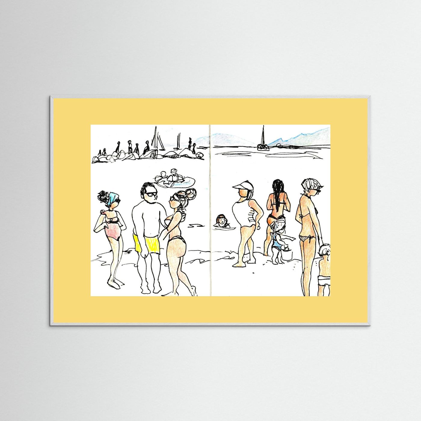 "Ligurian Summer" Fine Art Paper Print