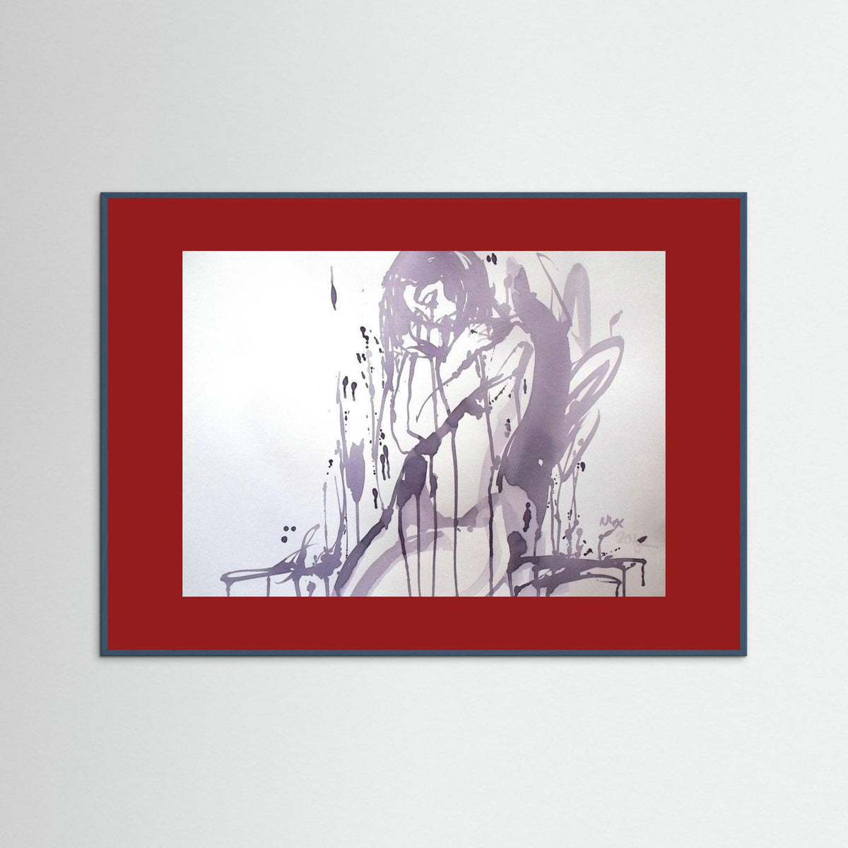 "Embrace" Poster Print from Italian Wine Painting
