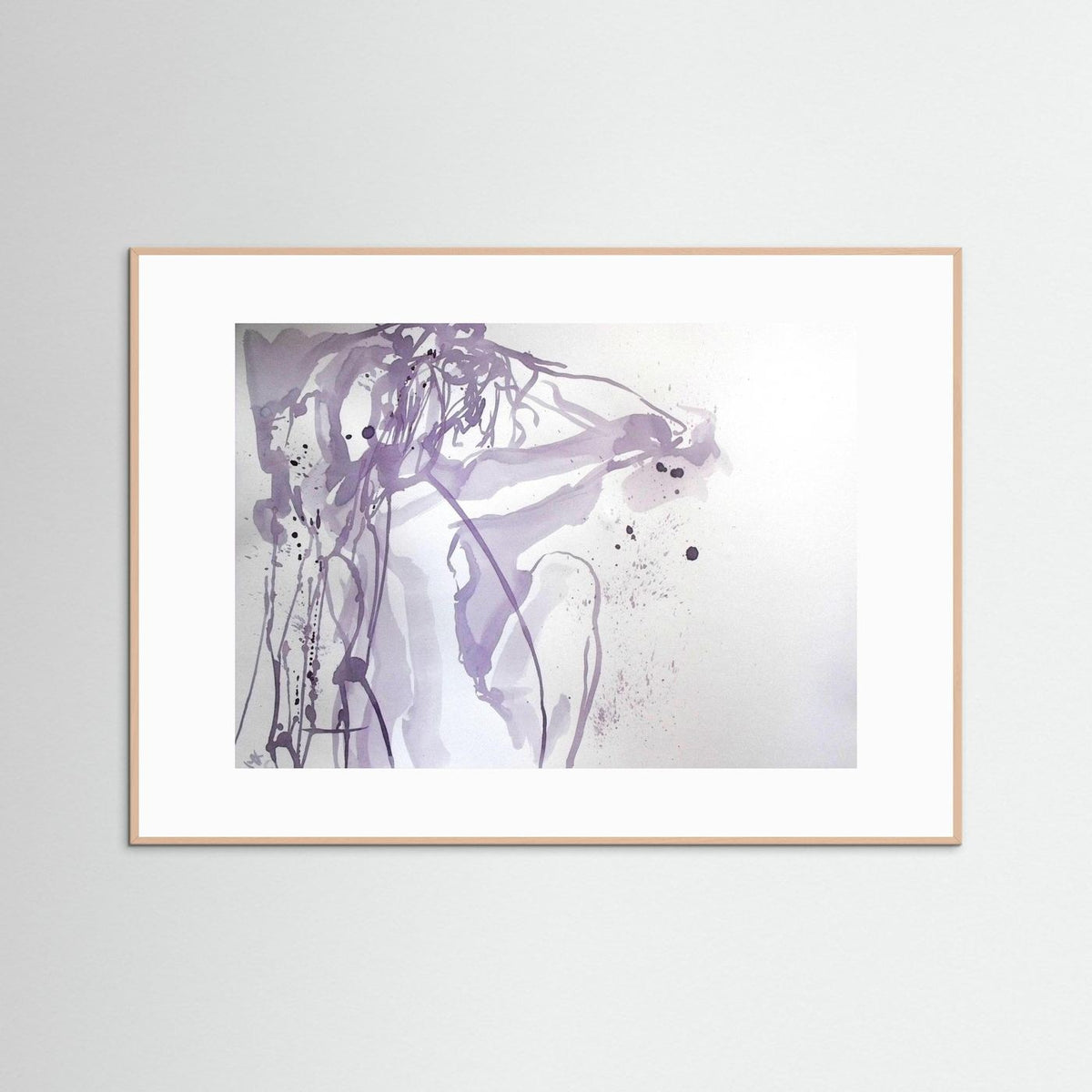 "Ponder"- A Wine Painting Poster Print