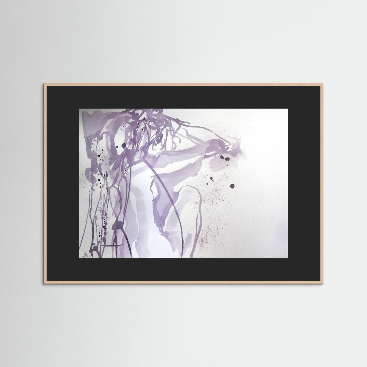 "Ponder"- A Wine Painting Poster Print