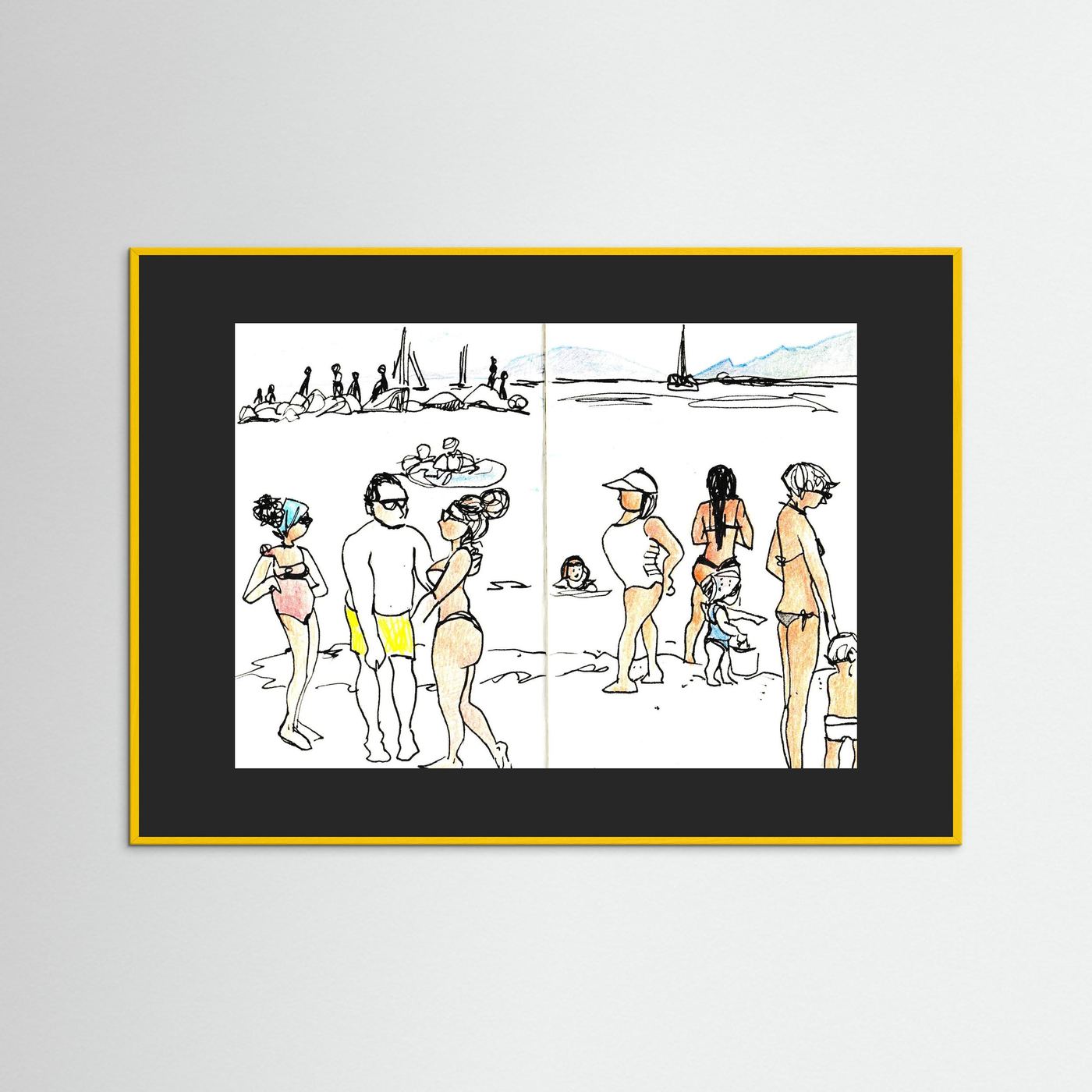 "Ligurian Summer" Fine Art Paper Print