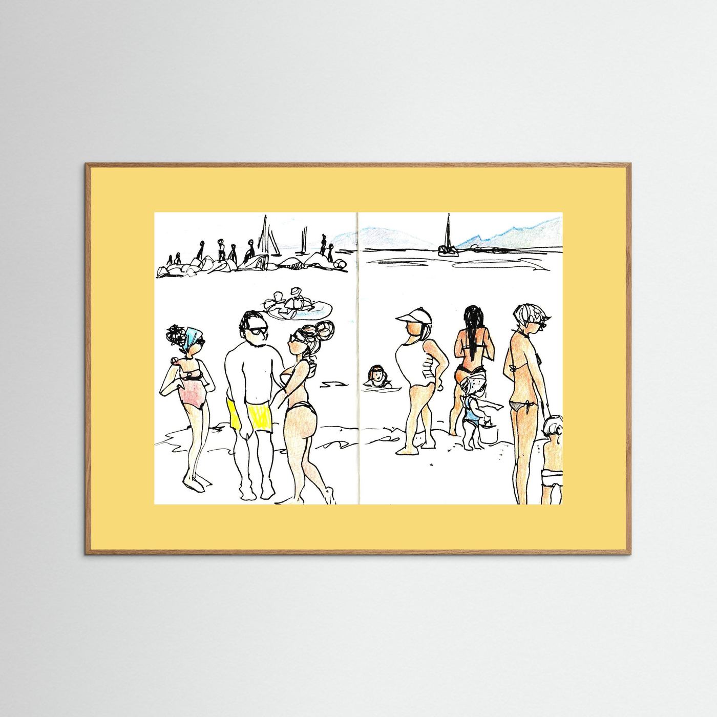 "Ligurian Summer" Fine Art Paper Print