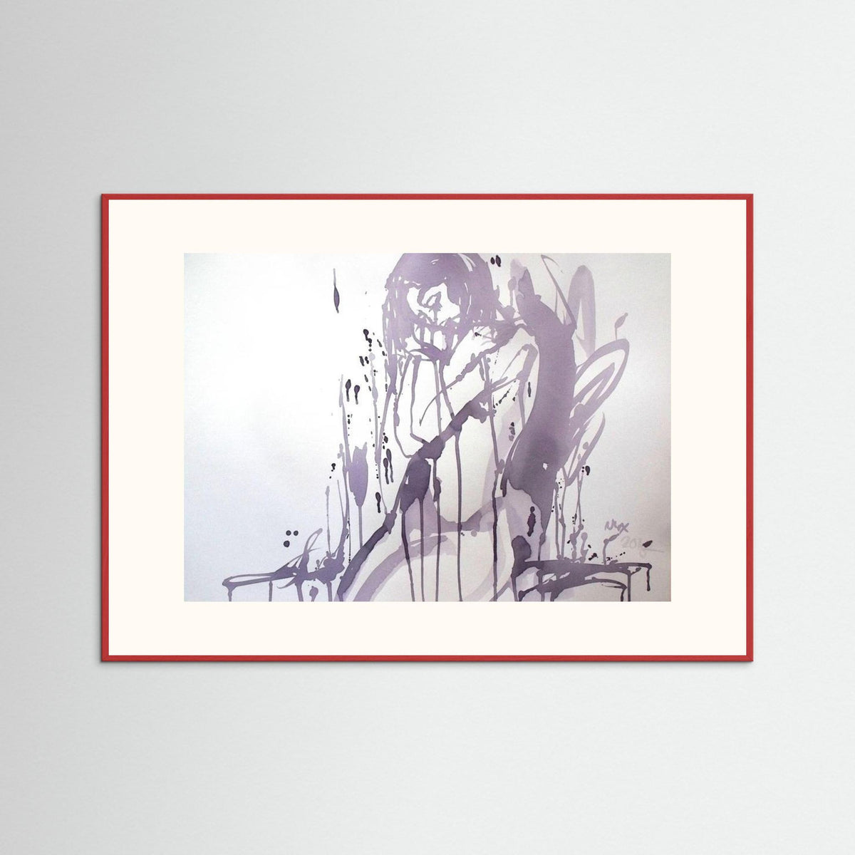 "Embrace" Poster Print from Italian Wine Painting