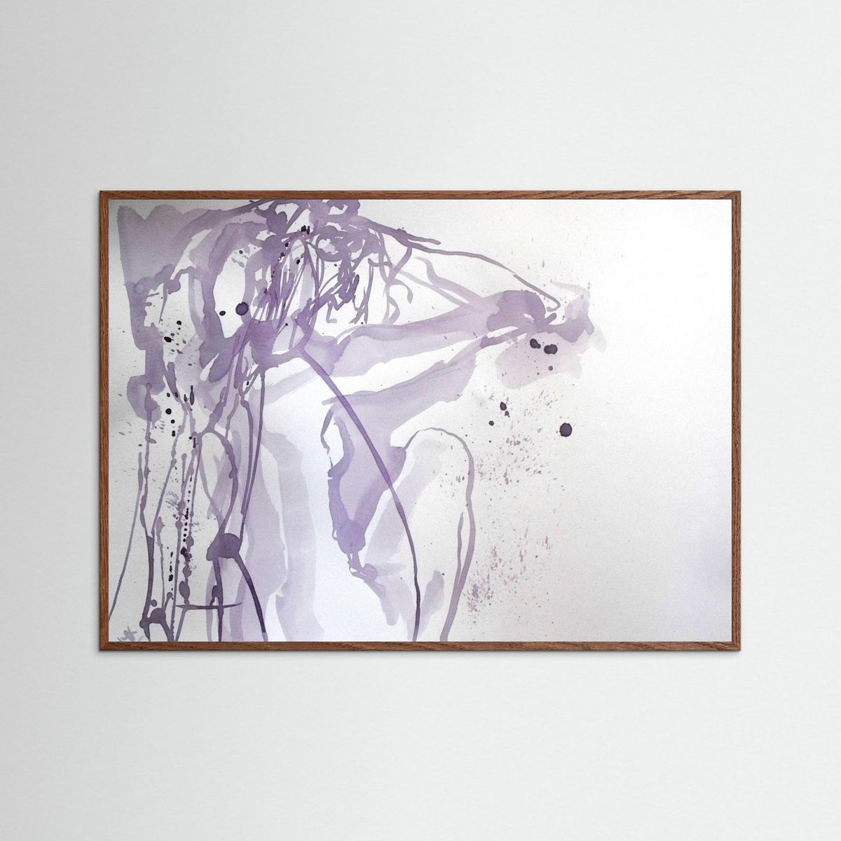 "Ponder"- A Wine Painting Poster Print
