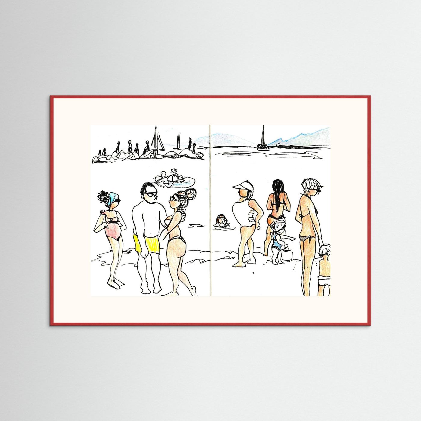 "Ligurian Summer" Fine Art Paper Print