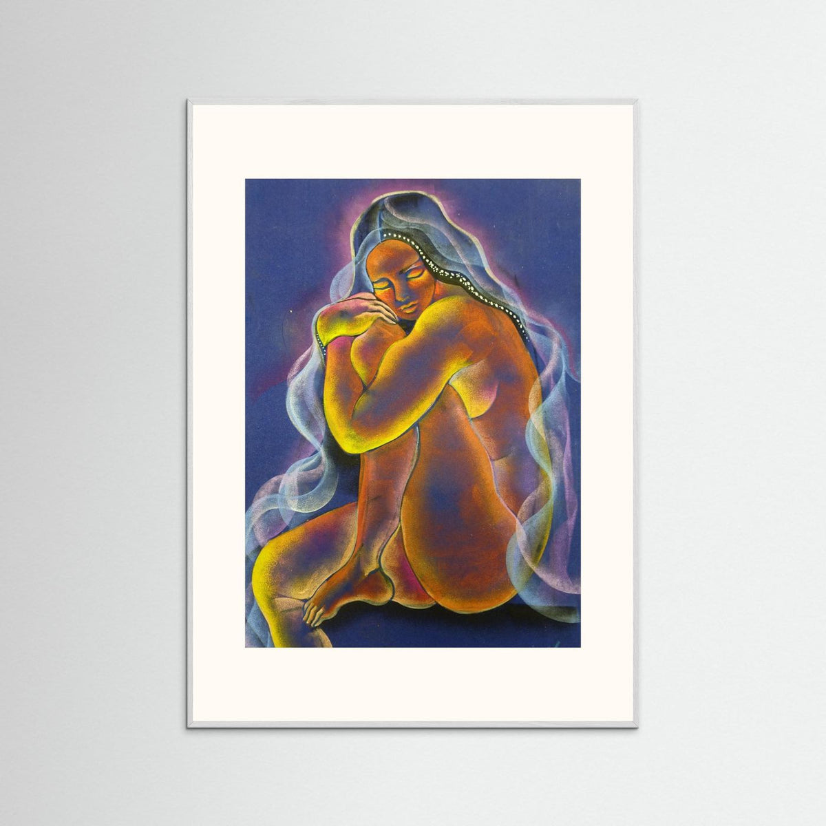 Permission to Be Born Pastels on Velvet Fine Art Print by Nikki Martinez