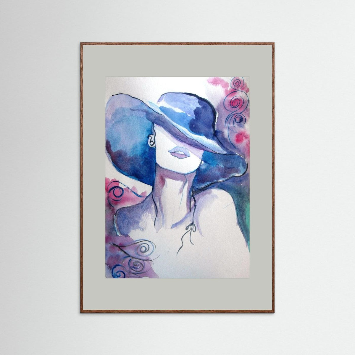 Woman in Wine Fine Art Print