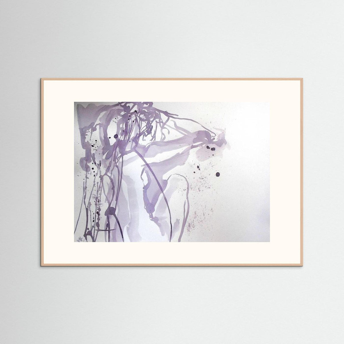 "Ponder"- A Wine Painting Poster Print