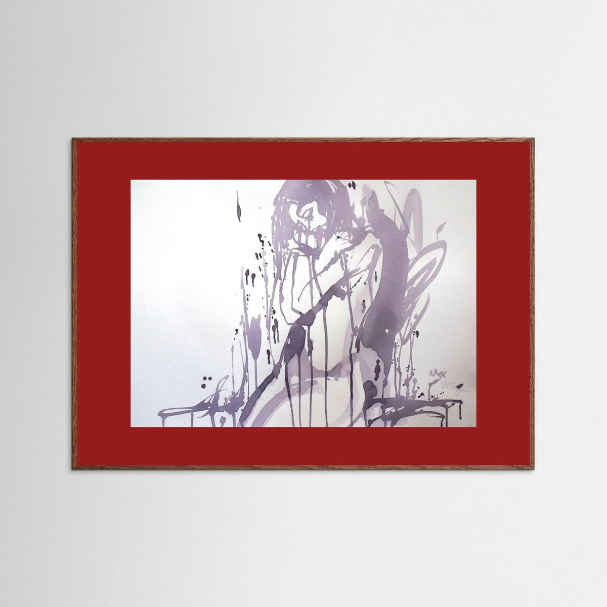 "Embrace" Poster Print from Italian Wine Painting