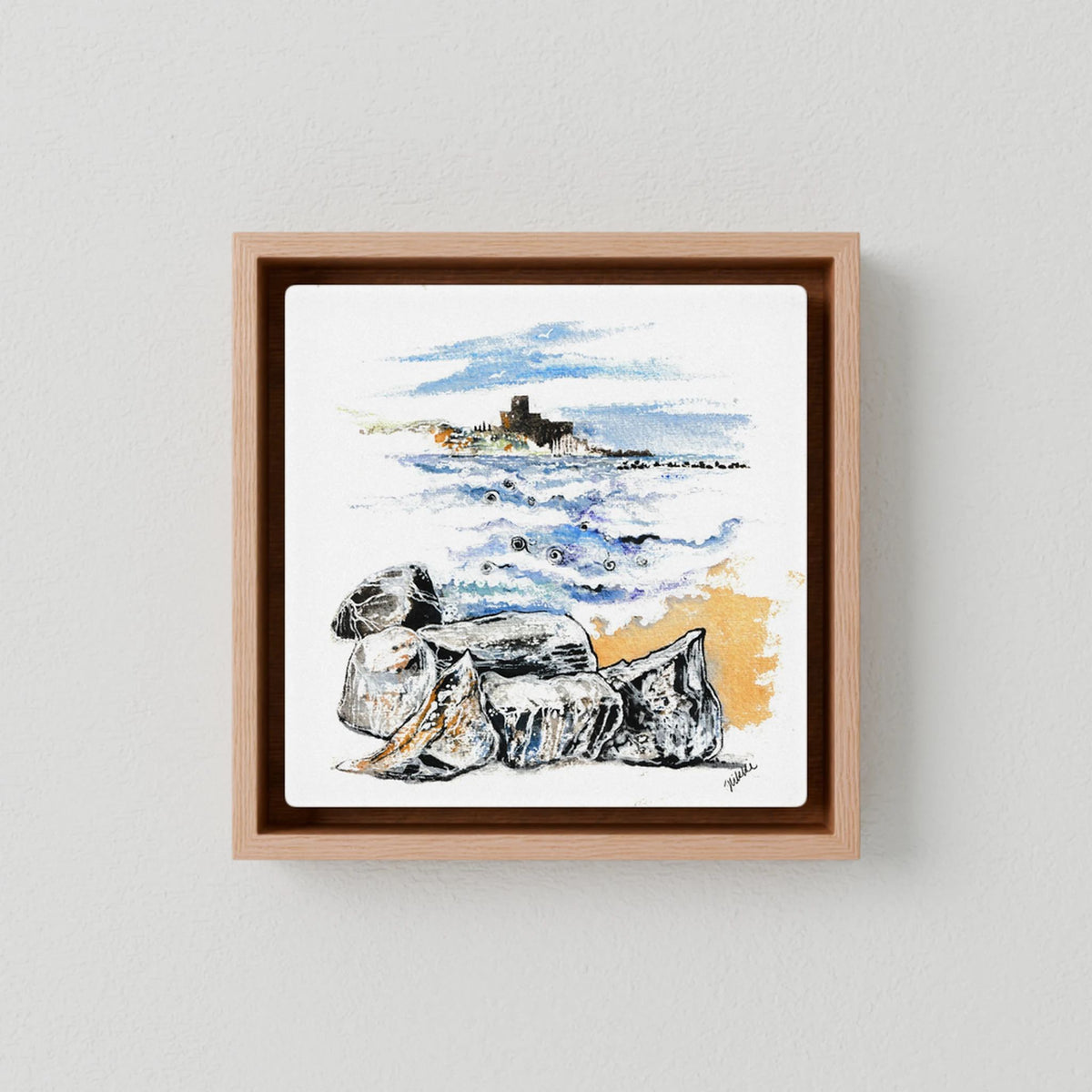 Castle on the Gulf of Poets Canvas