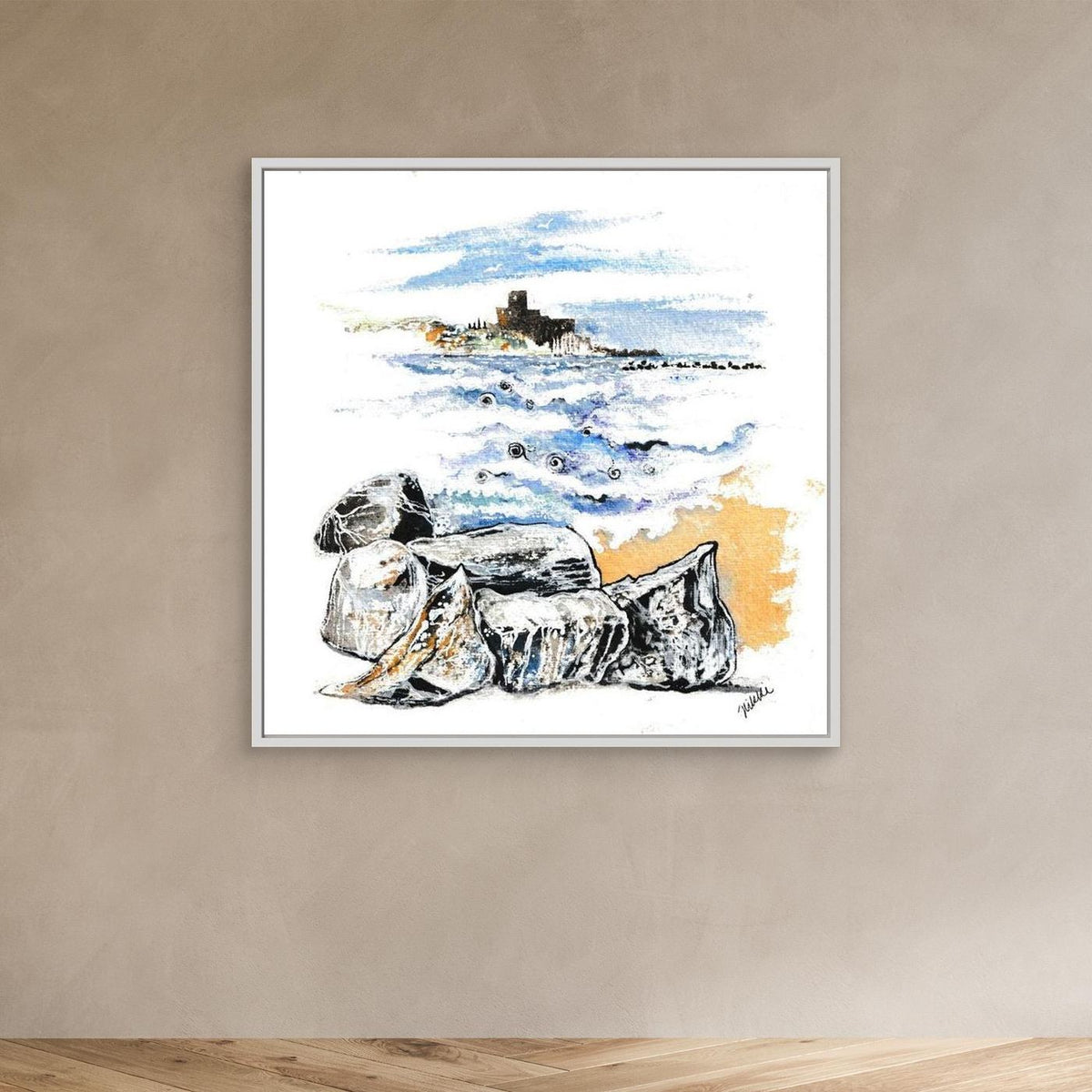 Castle on the Gulf of Poets Canvas