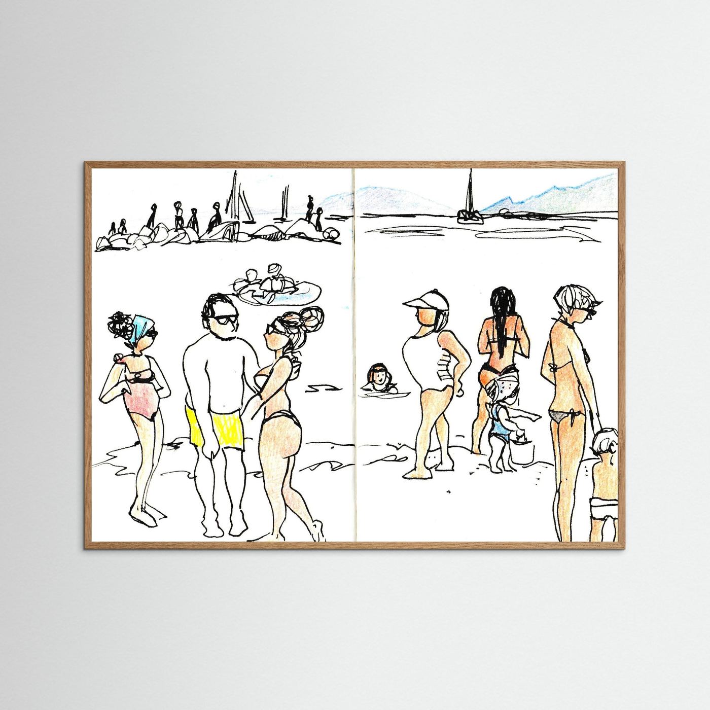 "Ligurian Summer" Fine Art Paper Print