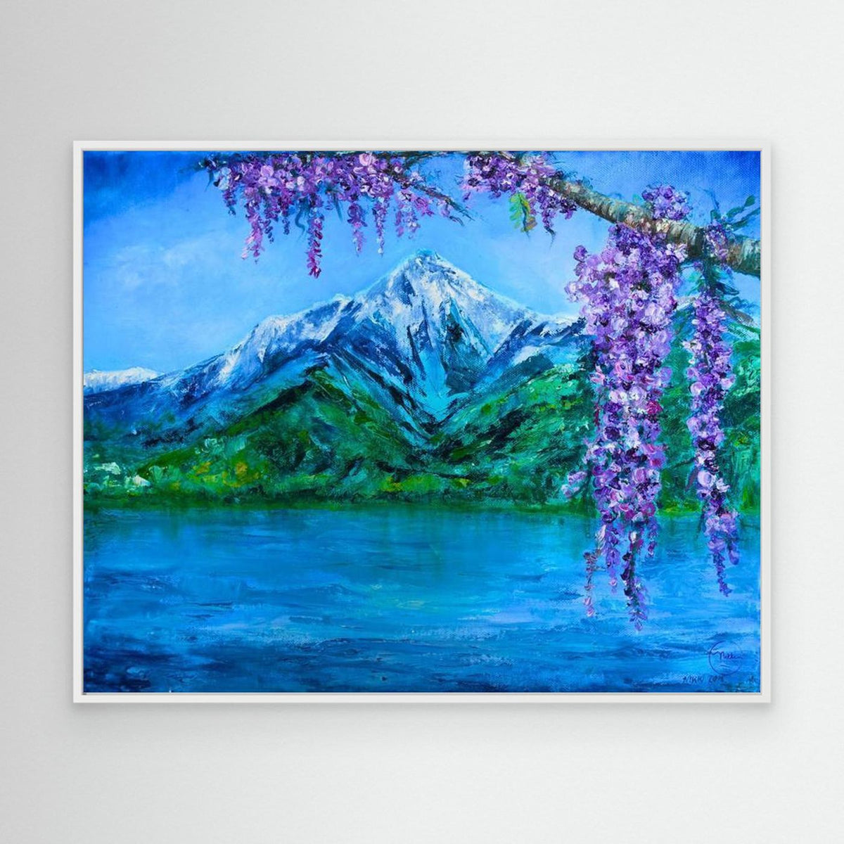 Lake Como Wisteria Calm Canvas