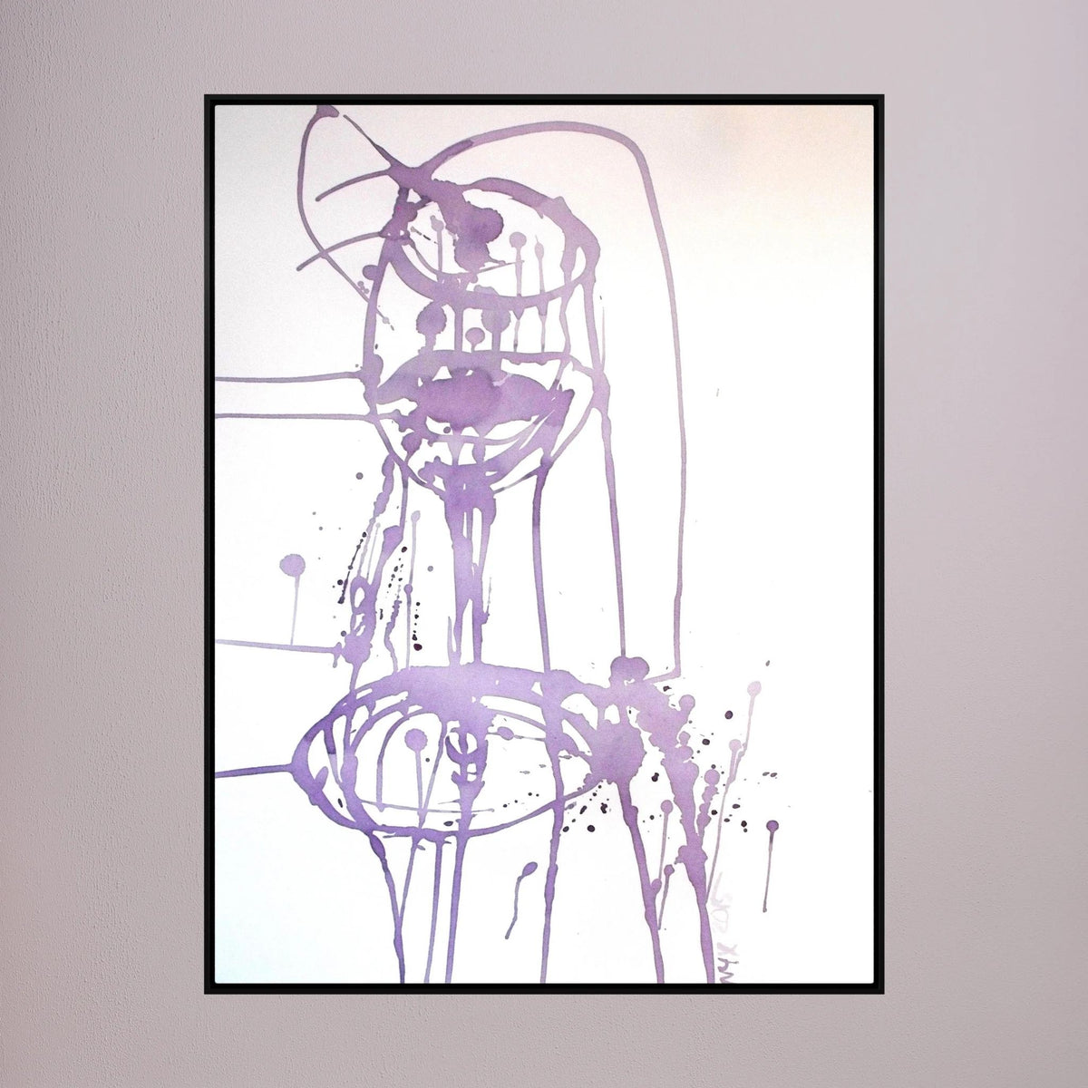 "Celebration II" Wine Painting - Premium Canvas Print
