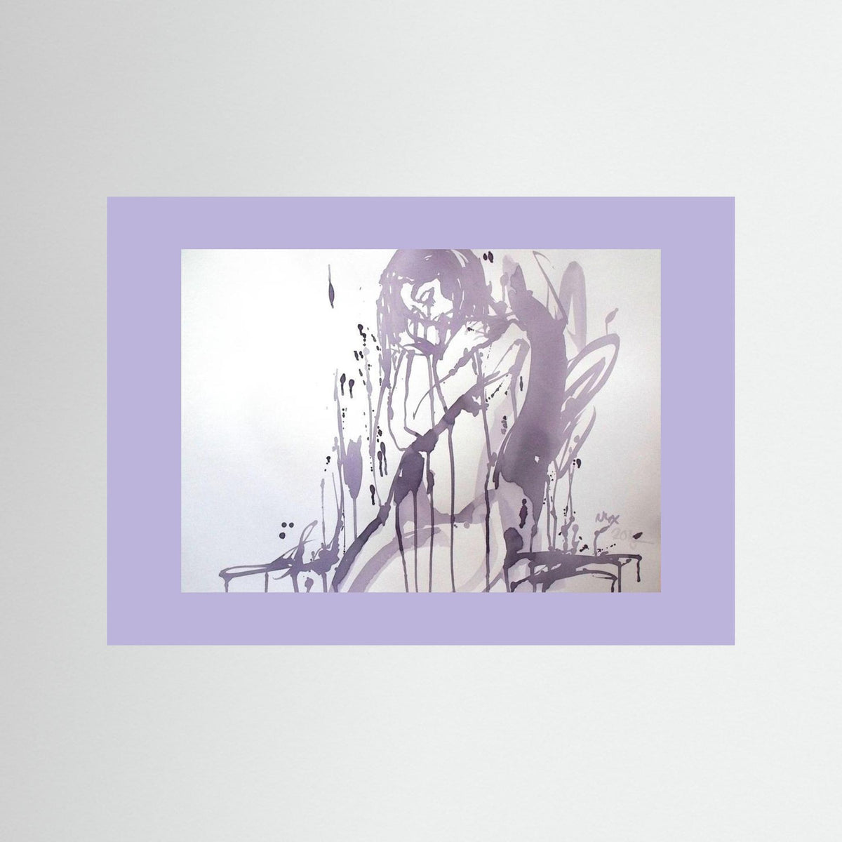 "Embrace" Poster Print from Italian Wine Painting