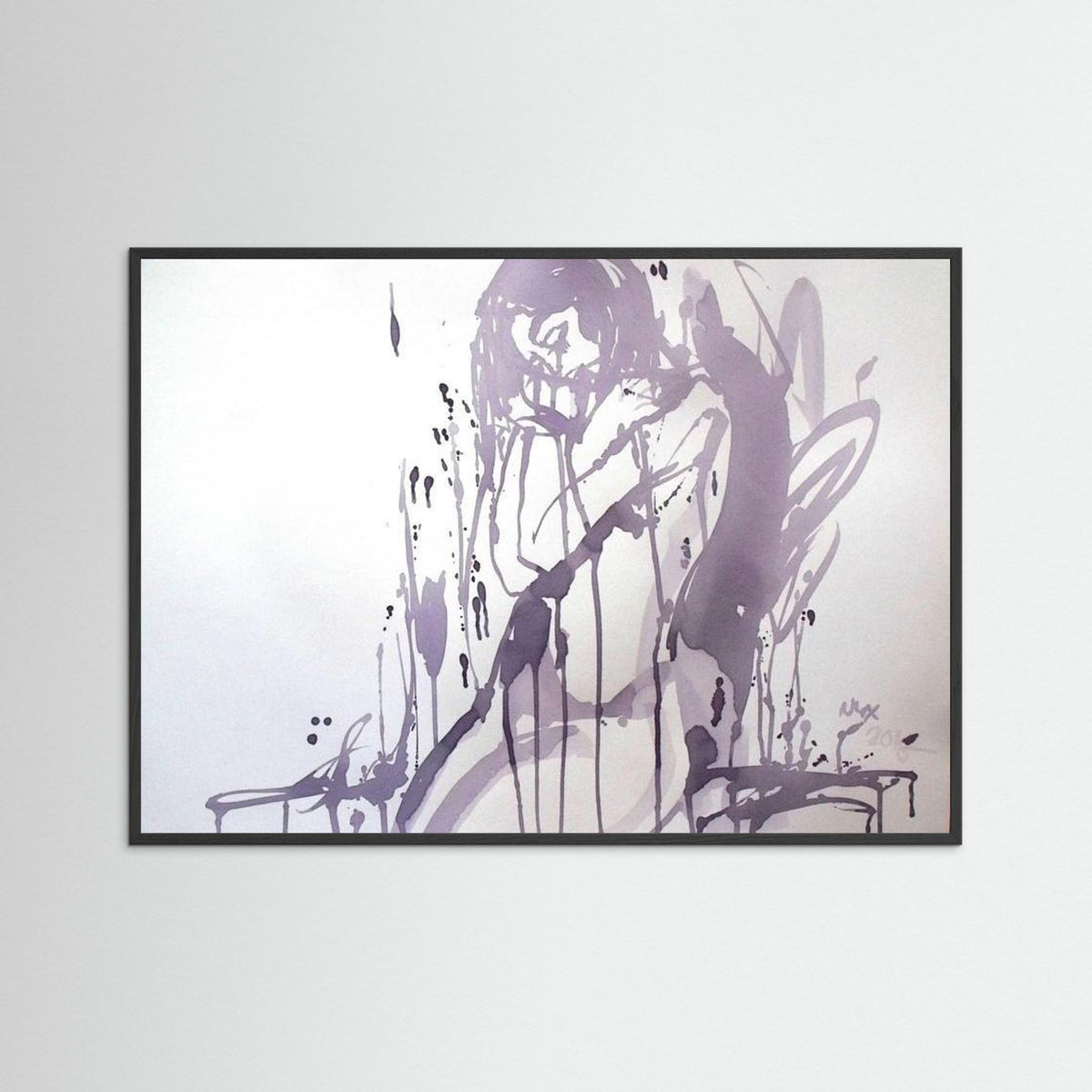 "Embrace" Poster Print from Italian Wine Painting