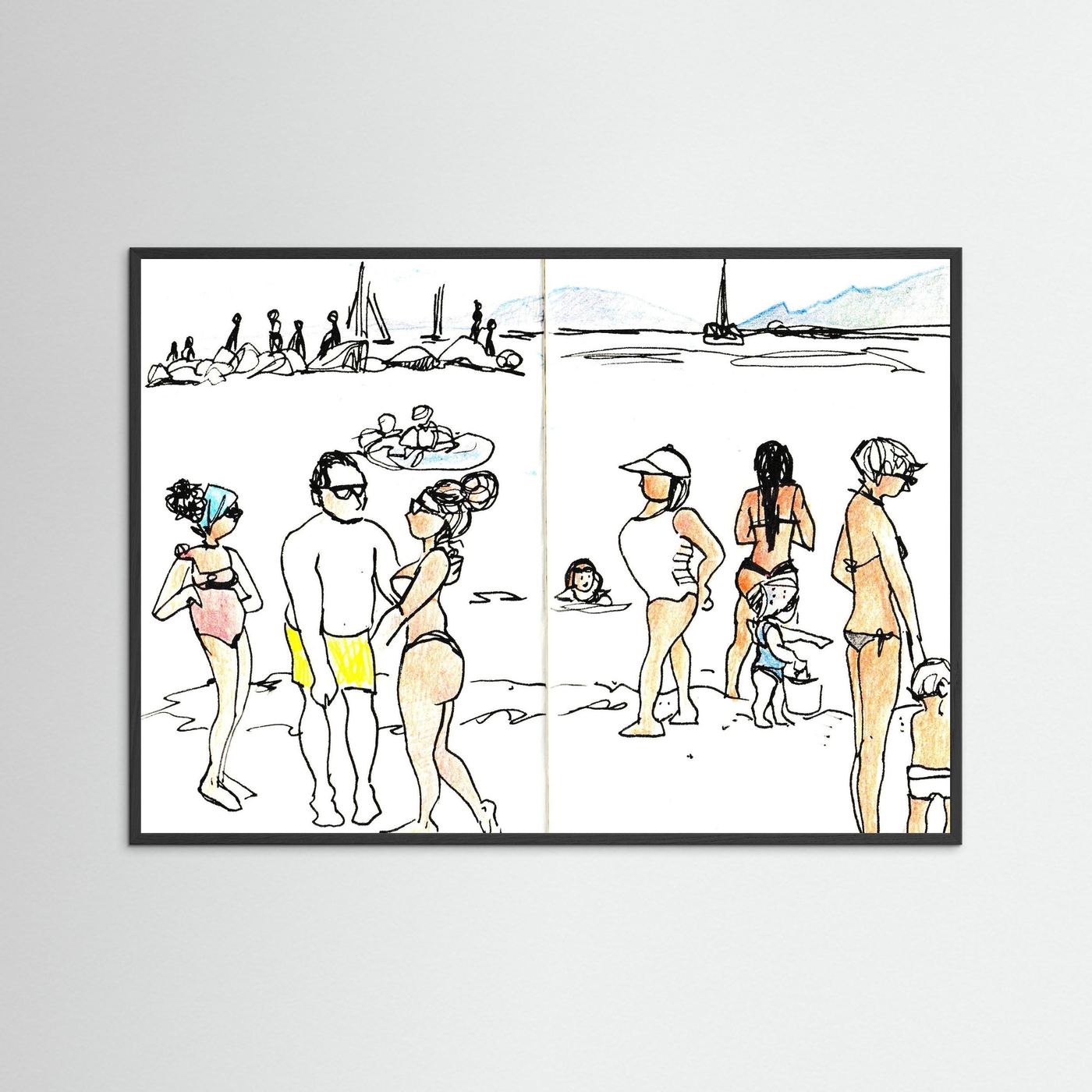 "Ligurian Summer" Fine Art Paper Print