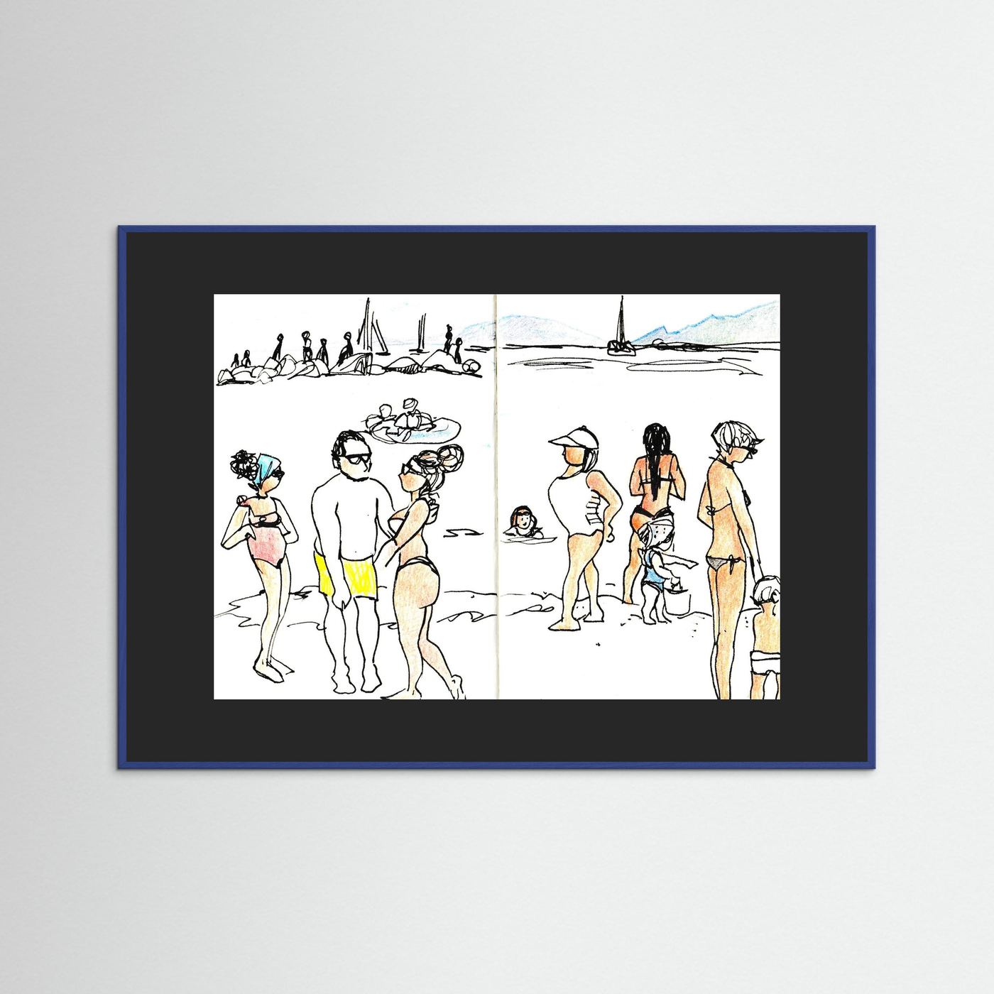 "Ligurian Summer" Fine Art Paper Print