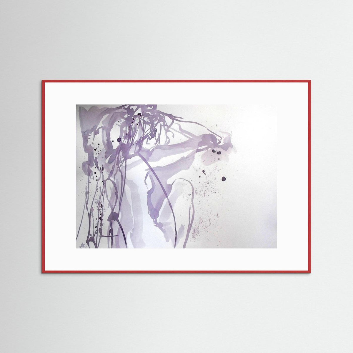 "Ponder"- A Wine Painting Poster Print