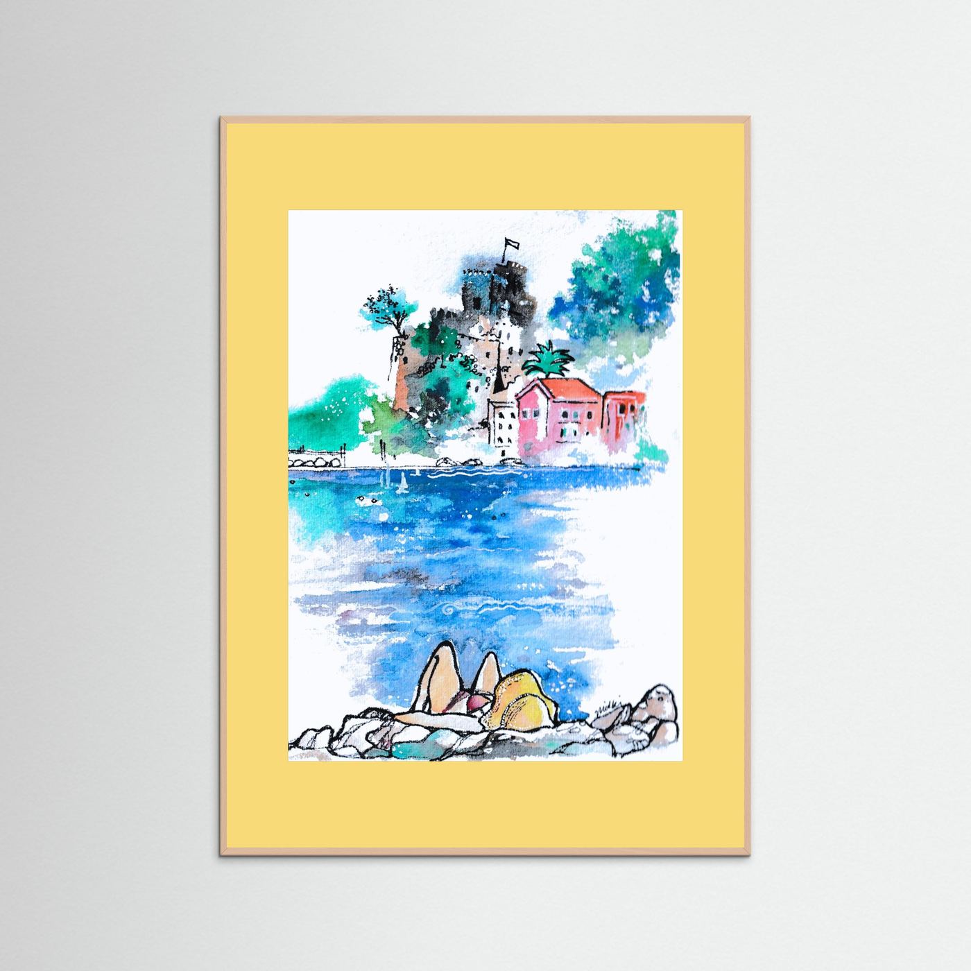 "San Terenzo" Fine Art Paper Print