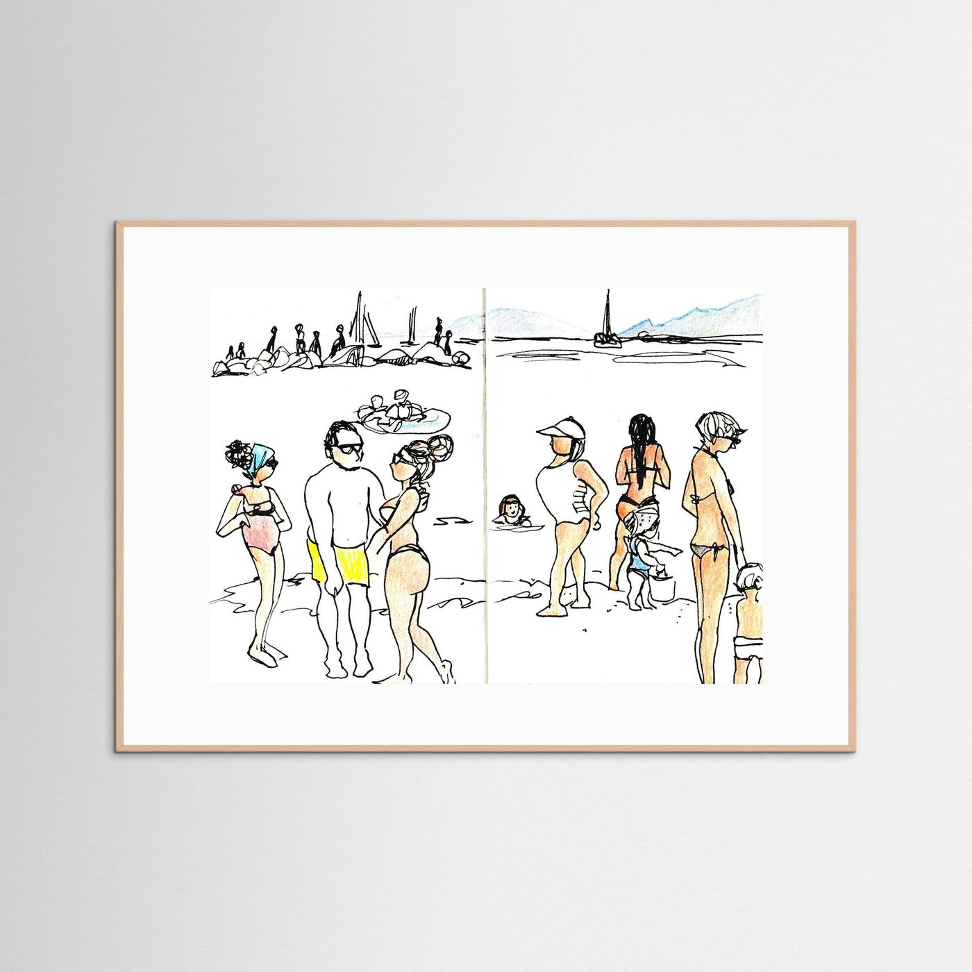 "Ligurian Summer" Fine Art Paper Print