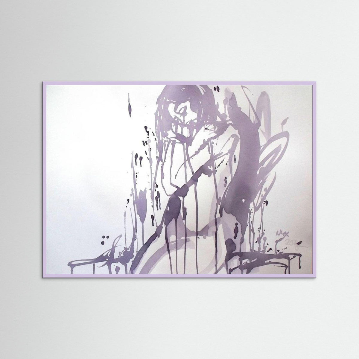 "Embrace" Poster Print from Italian Wine Painting