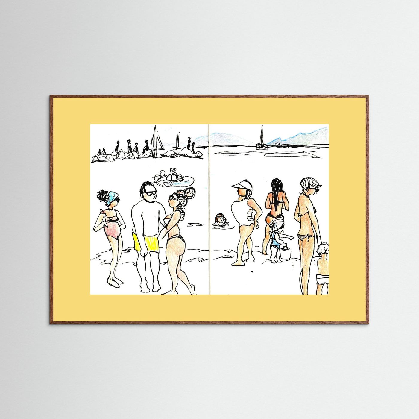 "Ligurian Summer" Fine Art Paper Print