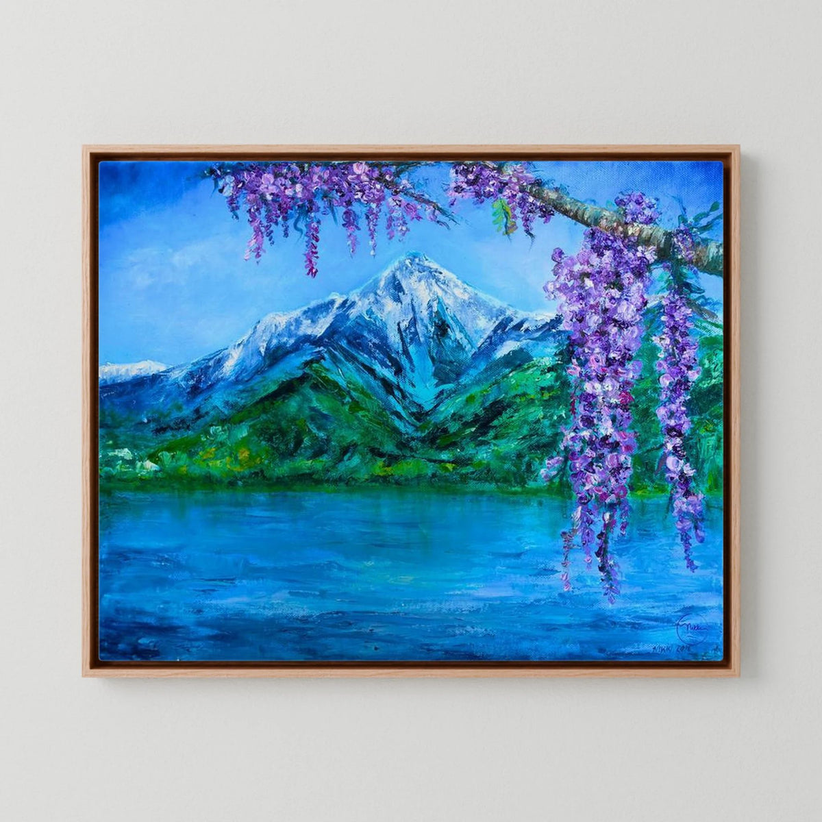 Lake Como Wisteria Calm Canvas