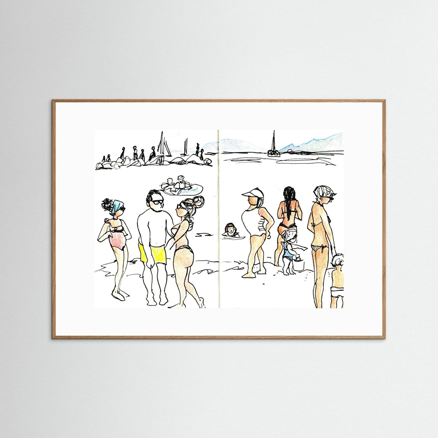 "Ligurian Summer" Fine Art Paper Print