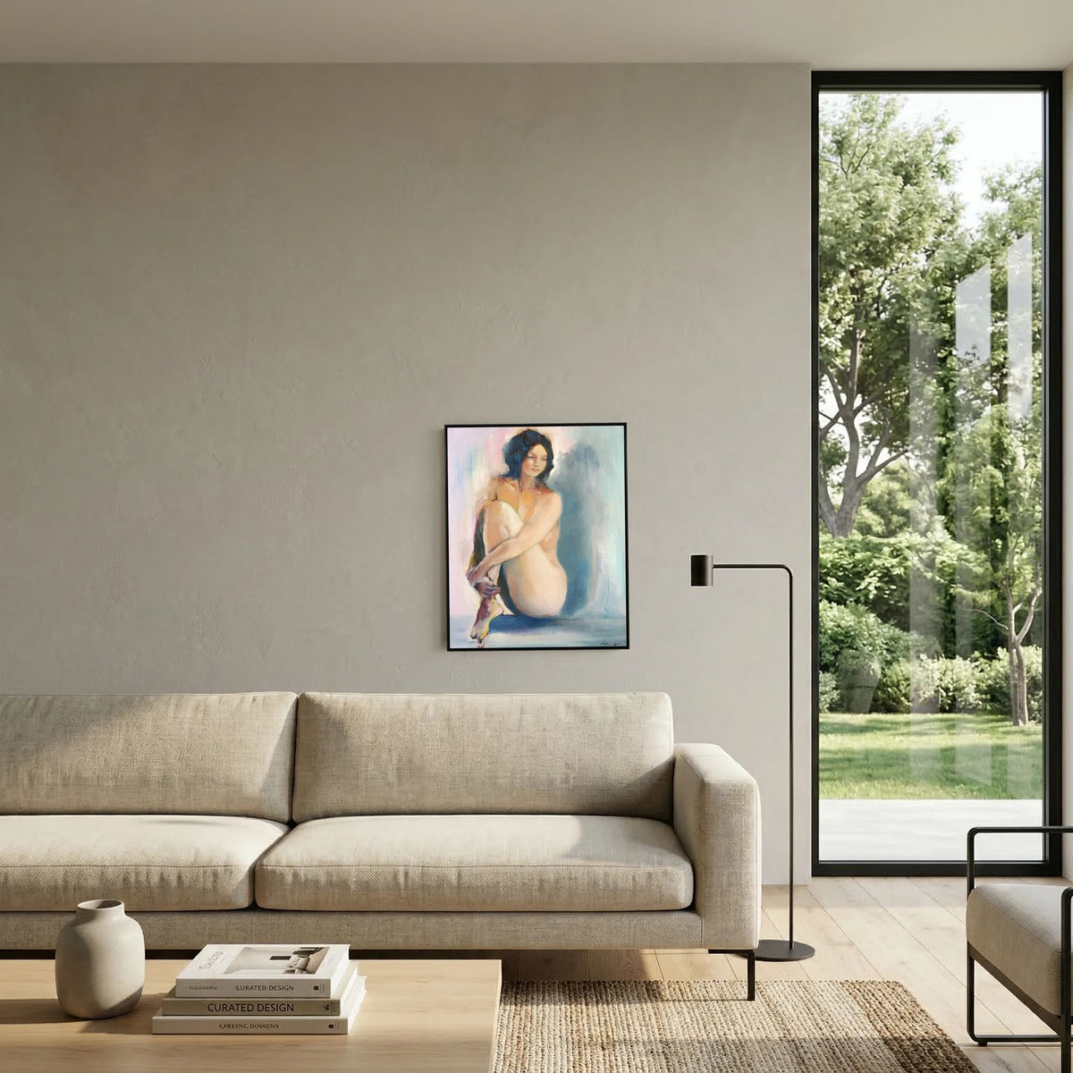 Quiet Memory — Soft Light Oil Painted Canvas