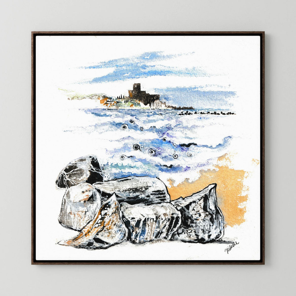 Castle on the Gulf of Poets Canvas