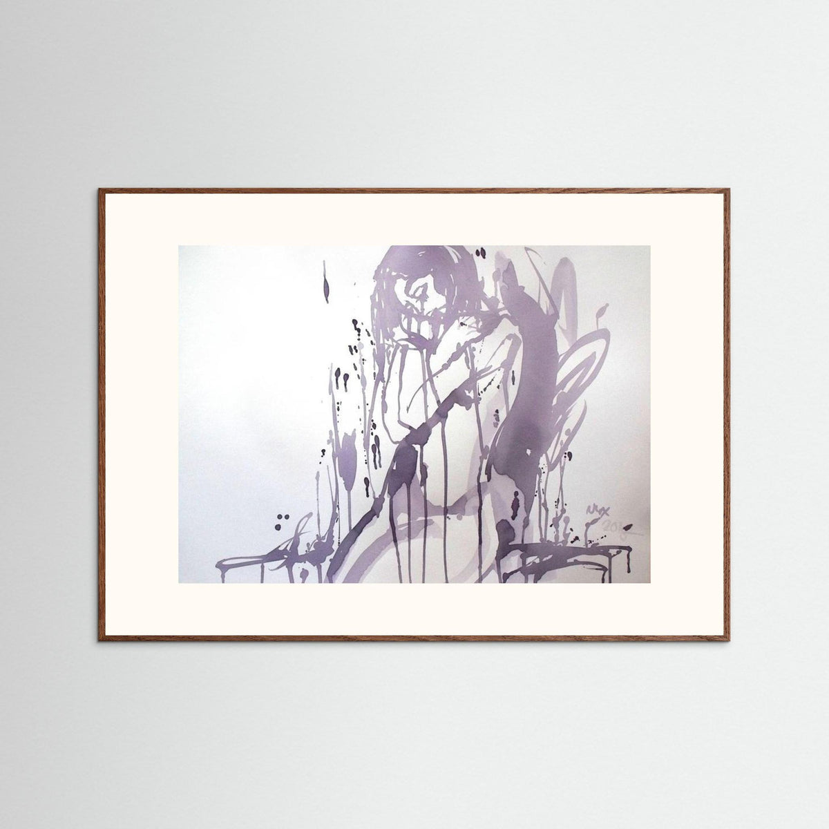 "Embrace" Poster Print from Italian Wine Painting