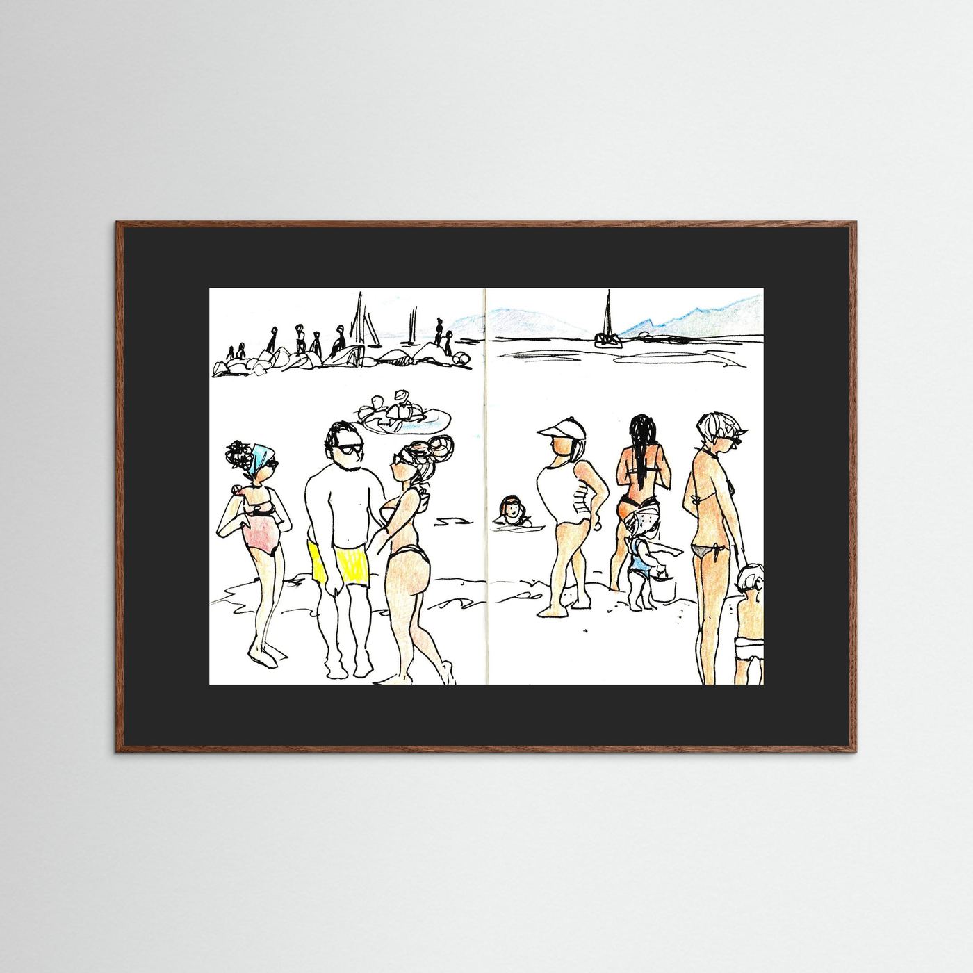 "Ligurian Summer" Fine Art Paper Print