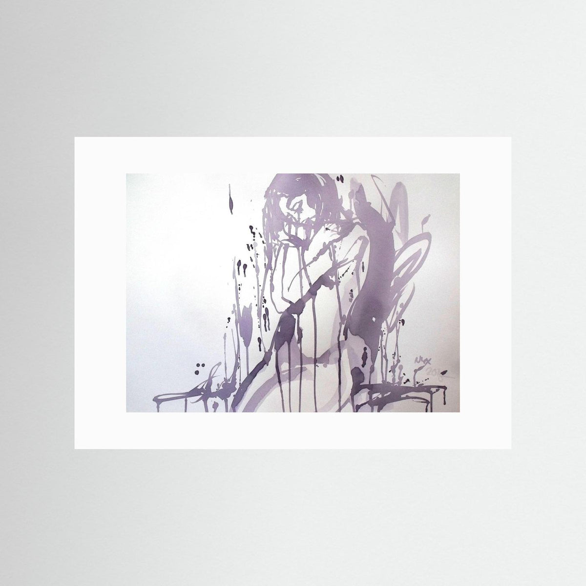 "Embrace" Poster Print from Italian Wine Painting
