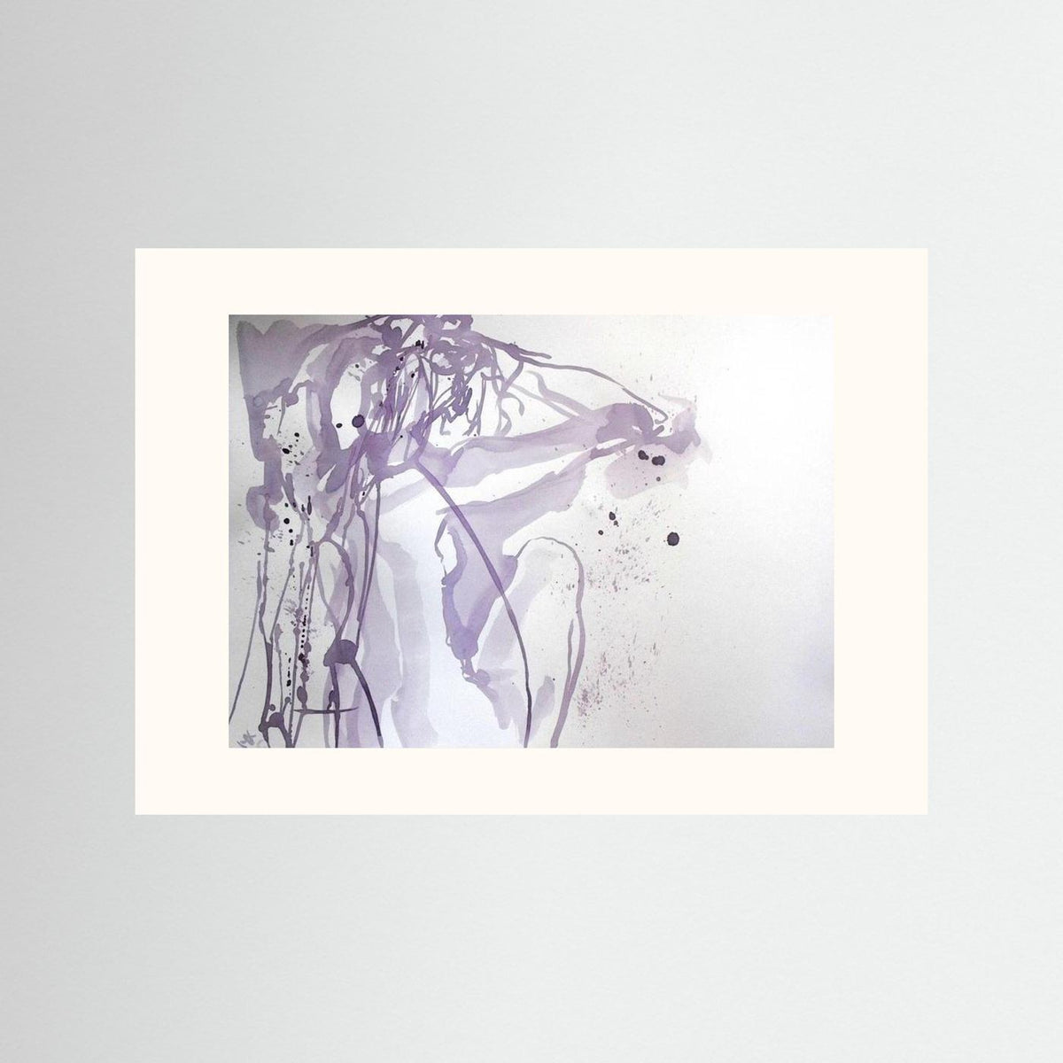 "Ponder"- A Wine Painting Poster Print