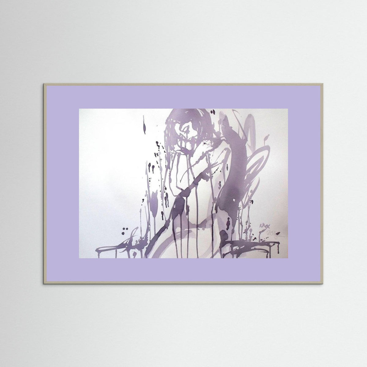 "Embrace" Poster Print from Italian Wine Painting