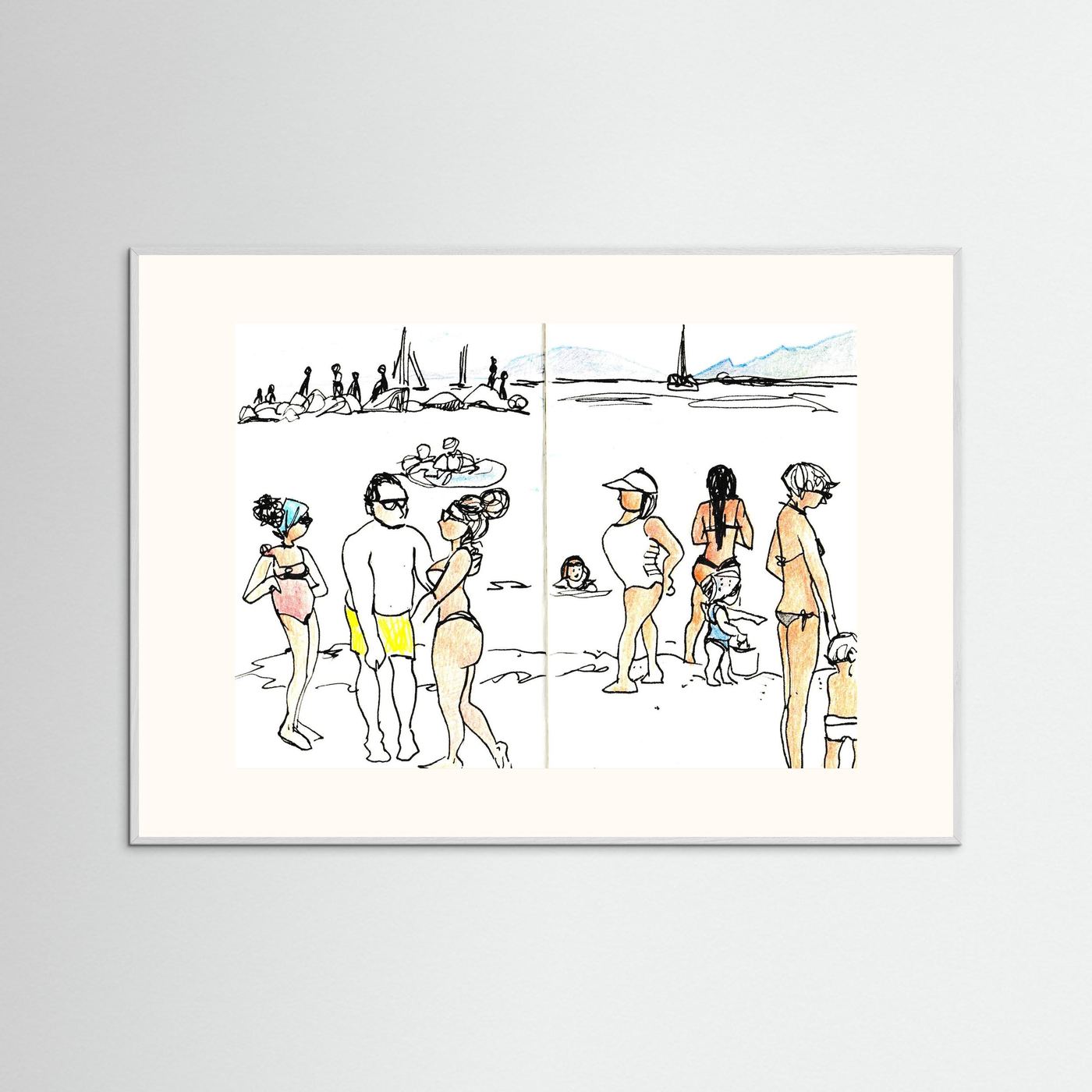 "Ligurian Summer" Fine Art Paper Print