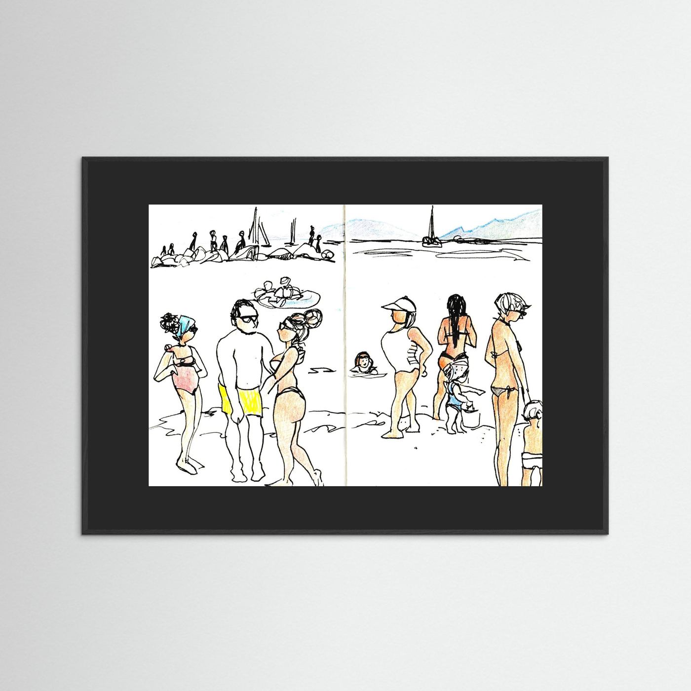 "Ligurian Summer" Fine Art Paper Print
