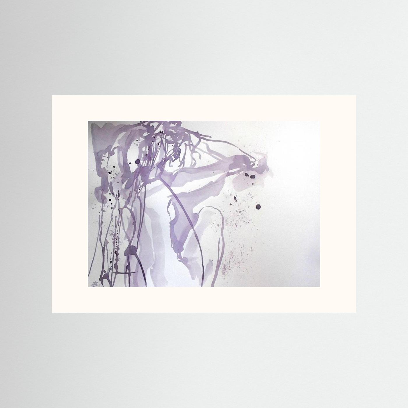 "Ponder"- A Wine Painting Poster Print