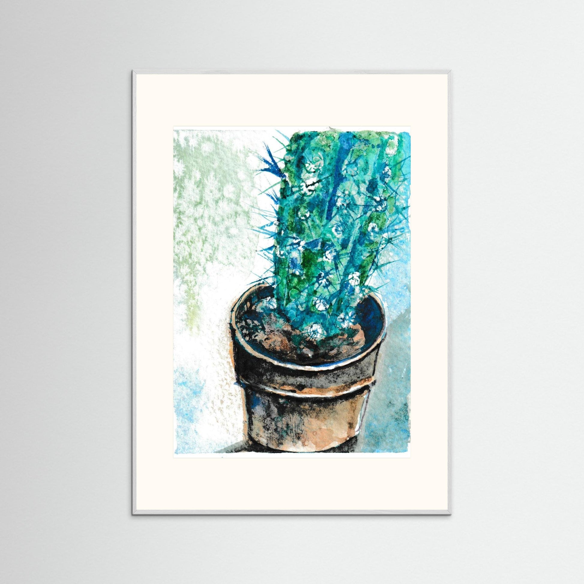 Tiny Cactus Friend in A Pot