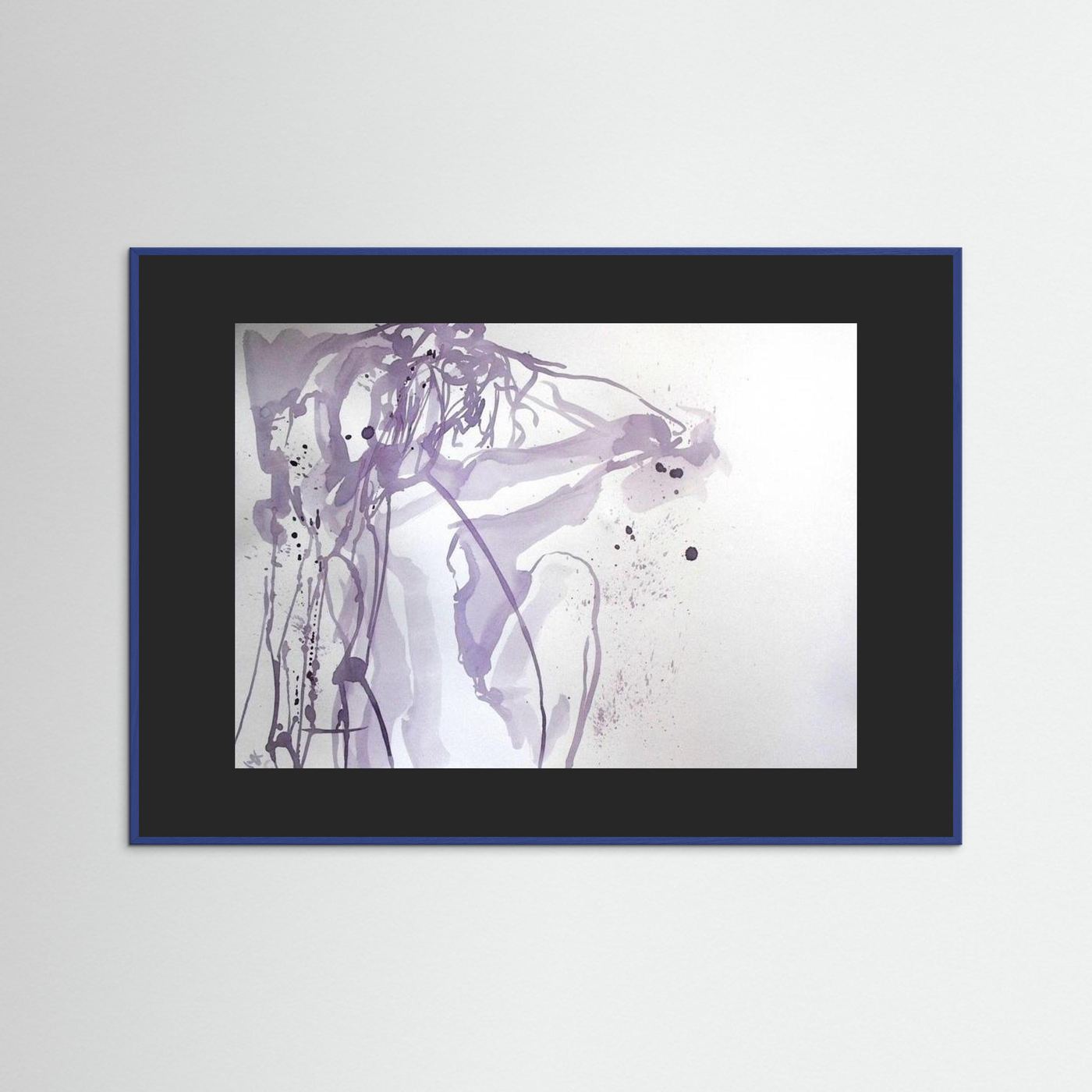 "Ponder"- A Wine Painting Poster Print