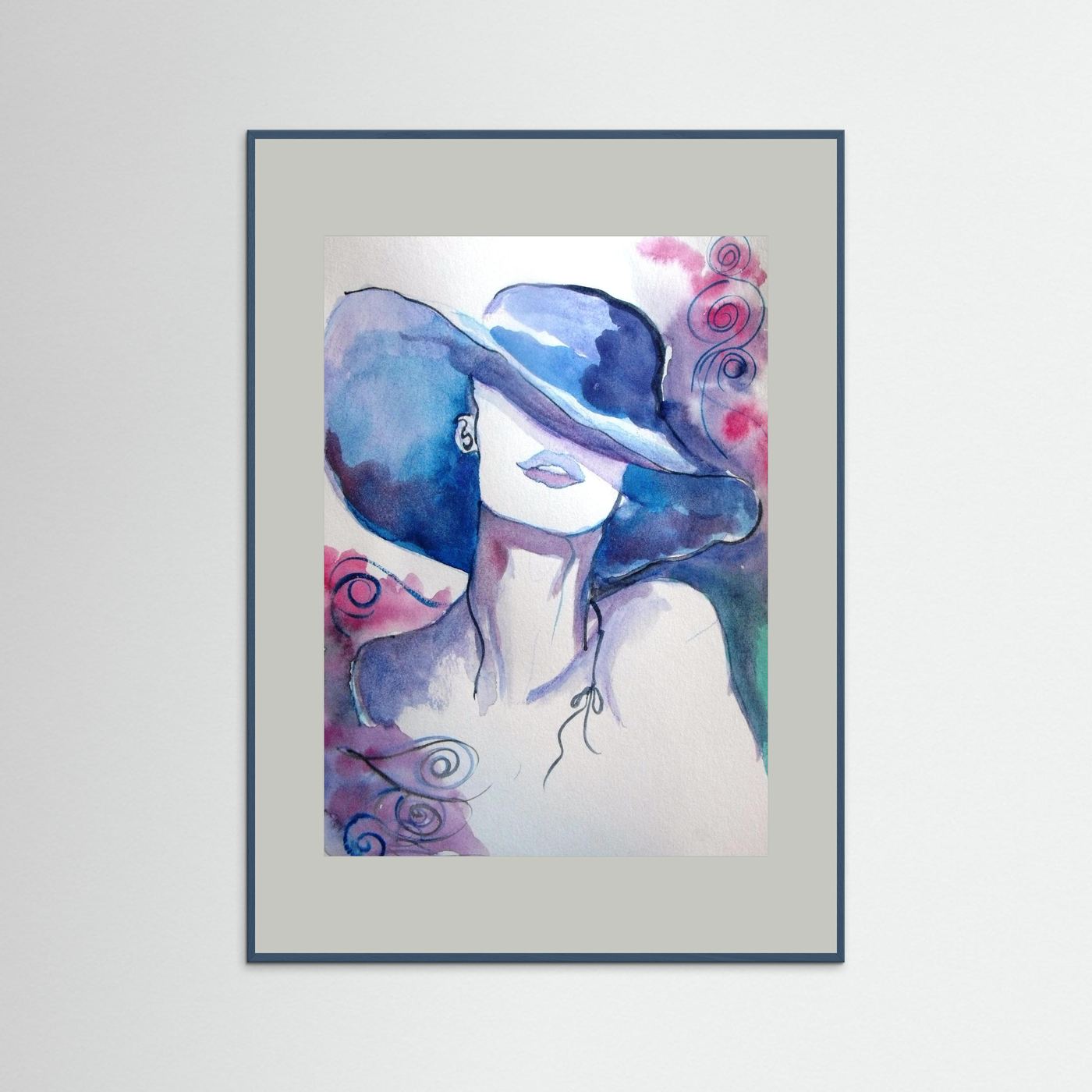 Woman in Wine Fine Art Print