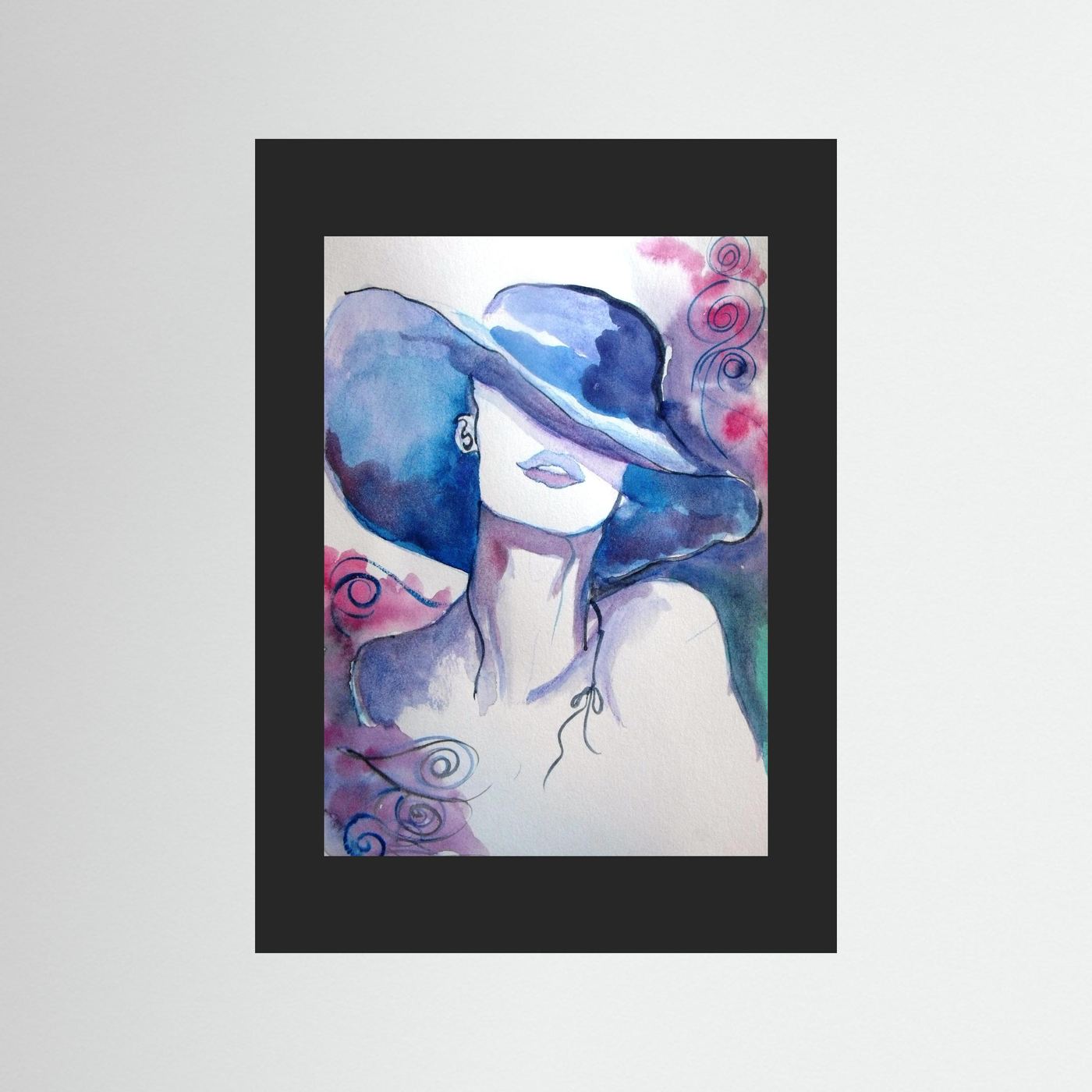 Woman in Wine Fine Art Print