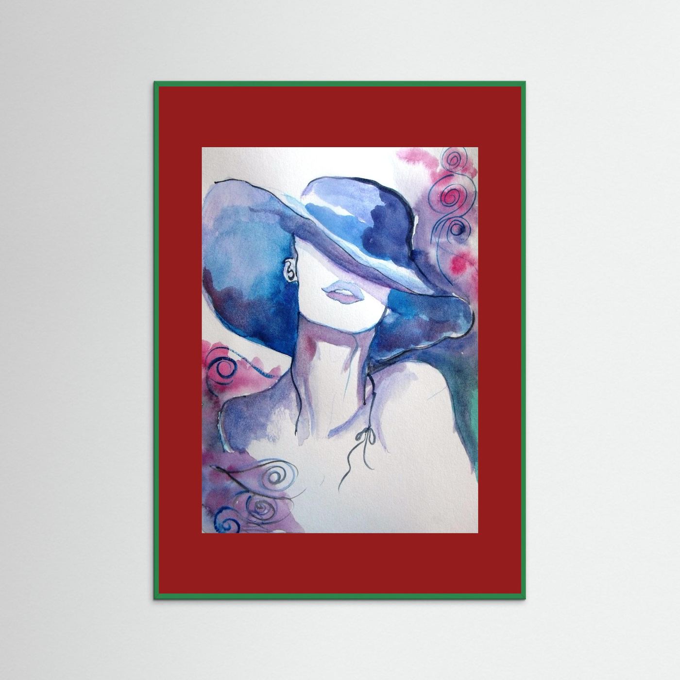 Woman in Wine Fine Art Print