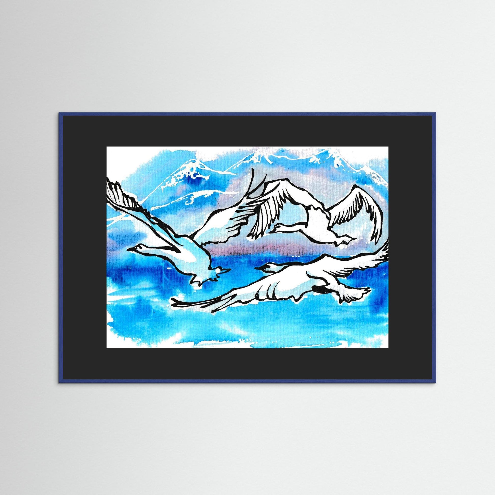 Lake Como Swans Soaring